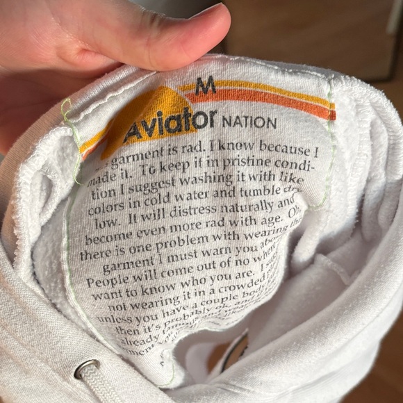 white aviator nation super cropped top - Picture 3 of 3